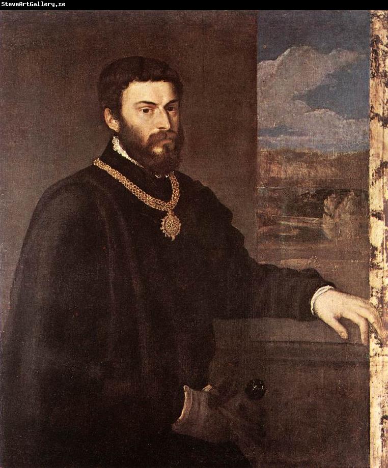 TIZIANO Vecellio Portrait of Count Antonio Porcia t